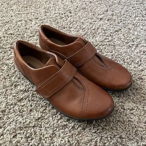 Clarks Everlay Dixey Monk Strap Slip On Loafers Brown Size 9.5